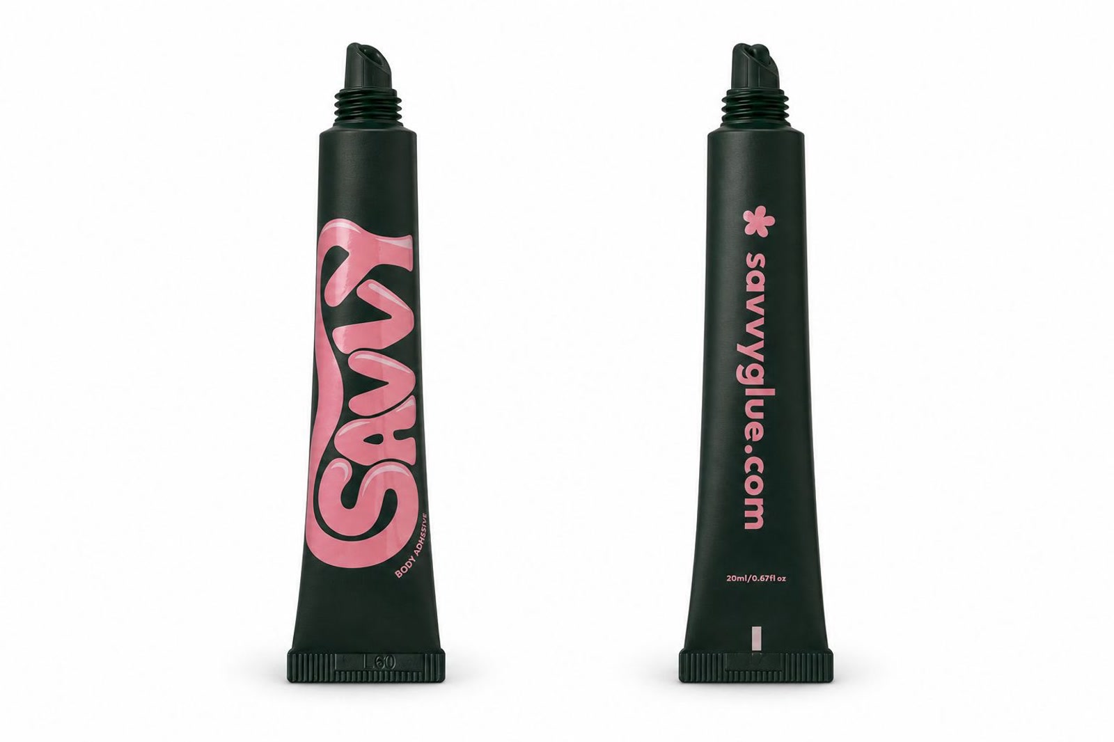 Front and back of the savvy tube